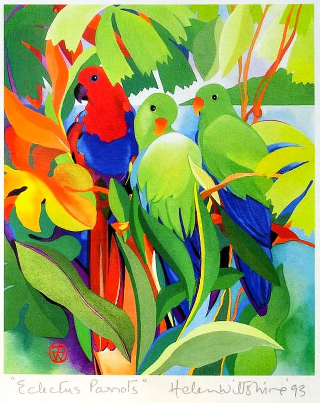 ヘレン・ウィルシャイアー『Electus Parrots』