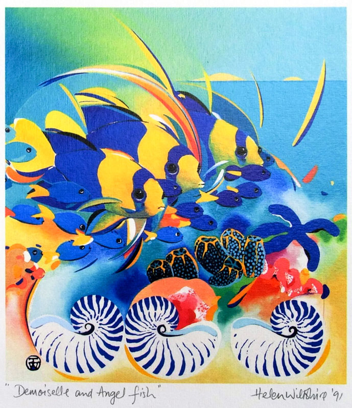 ヘレン・ウィルシャイアー『Demoiselle and Angelfish』